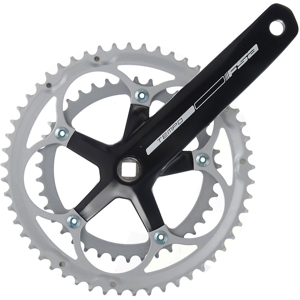 FSA Tempo Chainset 2x - Noir - 50.34t, Noir