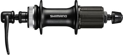 Shimano M3050 Rear Hub - Black - 36H 135mm QR}, Black
