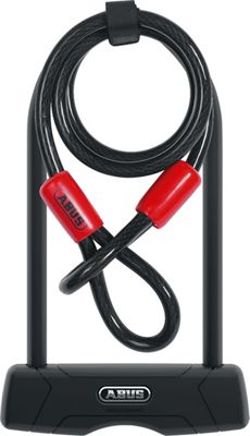 Abus Granit 460 D-Lock with Cable - Black - 230mm + Cable, Black