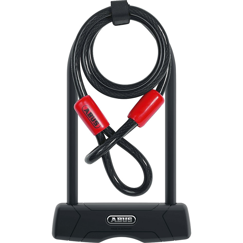 Abus Granit 460 D-Lock with Cable - Black - 230mm + Cable, Black