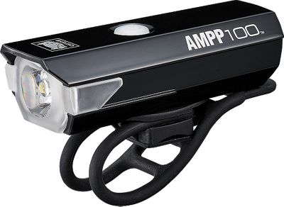 Cateye AMPP 100 Front Light - Black, Black