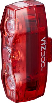 Cateye VIZ 300 Rear Light - Black - Red, Black - Red