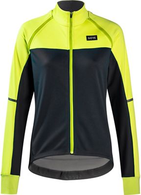 Gore Wear Women's Phantom Cycling Jacket AW21 - Black-Neon Yellow - 34}, Black-Neon Yellow