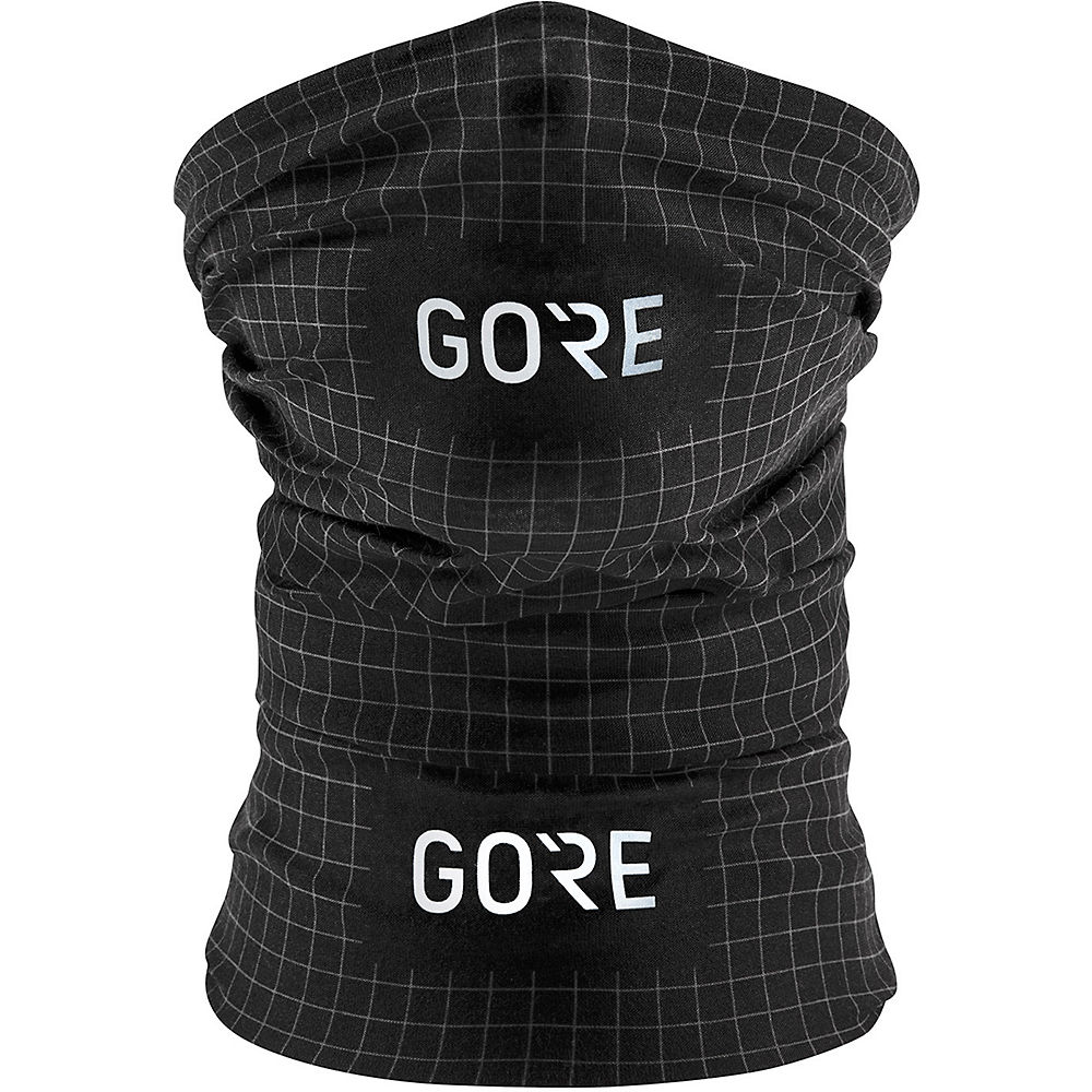 Gore Wear Grid Neckwarmer AW21 - Black-Urban Grey - One Size, Black-Urban Grey