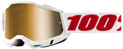 100% Accuri 2 MTB Goggles - rosso bianco, rosso bianco