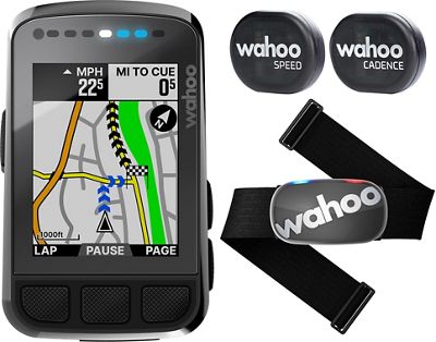 Wahoo ELEMNT BOLT Cycling Computer Bundle - Black, Black