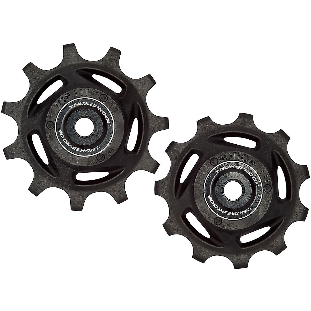Nukeproof Jockey Wheels for Shimano - SRAM - Black - 12t / 12t}, Black