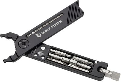 Wolf Tooth 8-Bit Pack Pliers Multi Tool - Black - Black Bolt - 17 Function, Black - Black Bolt