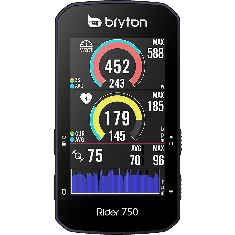 Bryton Rider 750E GPS Cycle Computer - Black - Head Unit Only}, Black