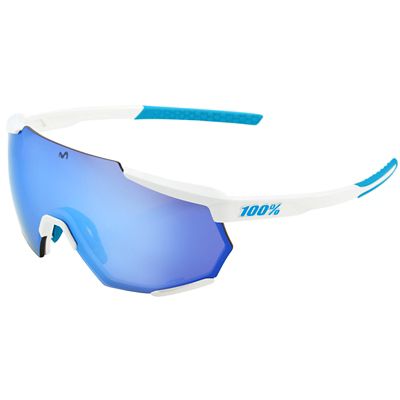 100% Racetrap Movistar Hiper Lens Sunglasses - Blue, Blue