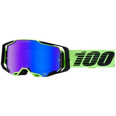 100% Armega Uruma Hiper Lens MTB Goggles - Vert, Vert