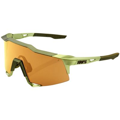 100% Speedcraft Matte Mirror Sunglasses, Or