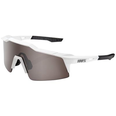 100% Speedcraft SL Matte Mirror Sunglasses - White, White