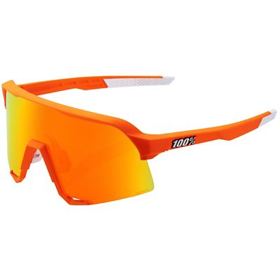 100% S3 Soft Tact Neon Hiper Sunglasses - Orange, Orange