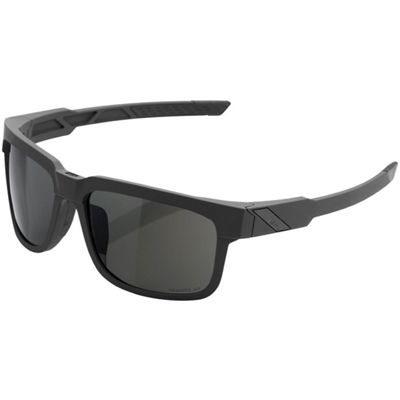 100% Type-S Soft Tact Slate Grey Sunglasses - nero, nero