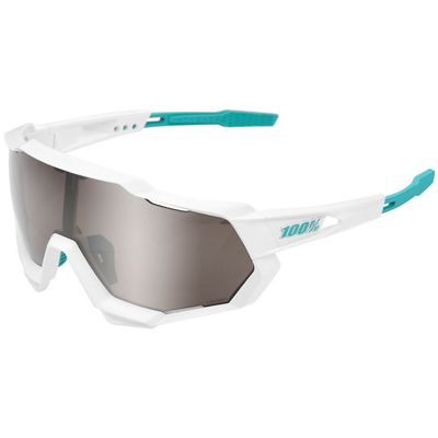 100% Speedtrap Bore Hand Grohe Sunglasses - White, White