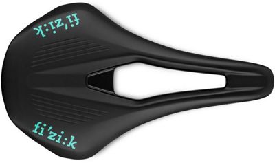 Fizik Argo Vento R3 Mountain Bike Saddle - Black and Celeste - 140mm}, Black and Celeste