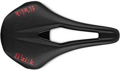 Fizik Argo Vento R3 Mountain Bike Saddle - Black and Red - 140mm}, Black and Red