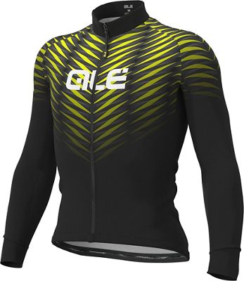 Maglia da ciclismo maniche lunghe Alé Solid Thorn AW21 - Nero/Giallo, Nero/Giallo