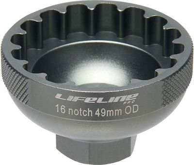 LifeLine Pro BB Tool 16 Notch 49mm OD - Grey, Grey