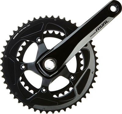 SRAM Rival 22 PF30 Crankset - Black, Black