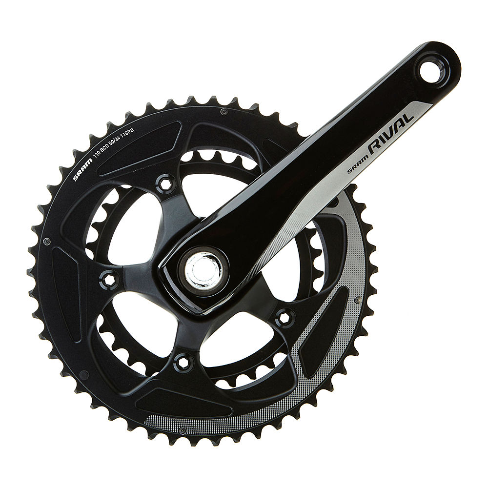 SRAM Rival 22 PF30 Crankset - Black, Black