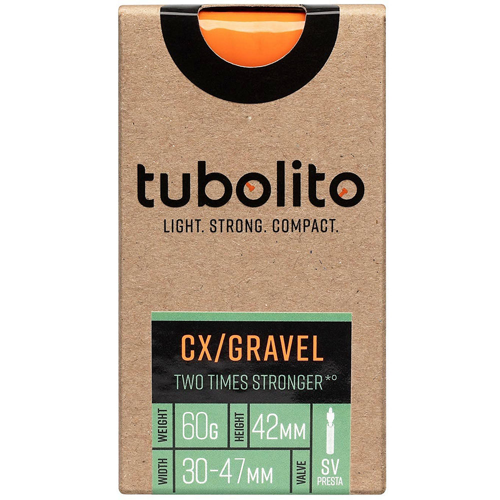 Tubolito Tubo Cyclocross-Gravel Inner Tube - Naranja - 60mm, Naranja