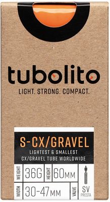 Tubolito S-Tubo Cyclocross-Gravel Inner Tube - Orange - 60mm, Orange