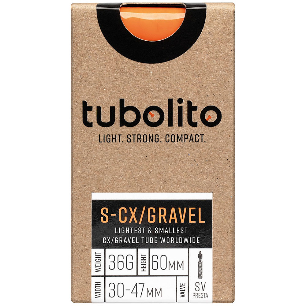 Tubolito S-Tubo Cyclocross-Gravel Inner Tube - Orange - 60mm, Orange
