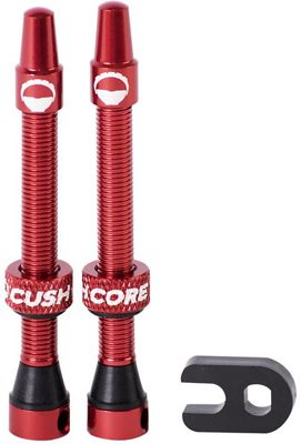CushCore Tubeless Valve Set - Rouge - 55mm, Rouge