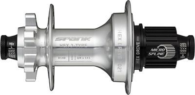 Mozzo posteriore Spank HEX J-TYPE Boost - Raw Silver - 32H 148mm, Raw Silver