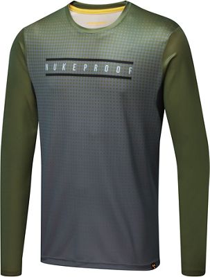 Nukeproof Blackline Long Sleeve Jersey - Khaki - M}, Khaki