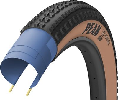 Goodyear Peak Ultimate Tubeless Gravel Tyre - Black-Tan - Tubeless Complete, Black-Tan