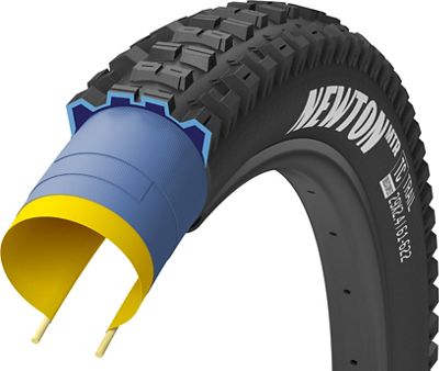 Goodyear Newton MTR Trail Tubeless Rear MTB Tyre - Black - 29", Black