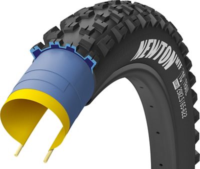 Goodyear Newton MTF Trail Tubeless Front MTB Tyre - Black - 27.5", Black