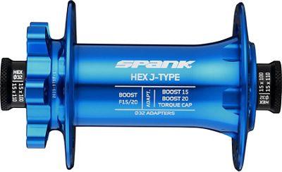 Spank HEX J-TYPE Boost Front Hub - Blue - 32H, Blue