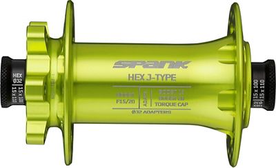 Spank HEX J-TYPE Boost Front Hub - Green - 32H, Green