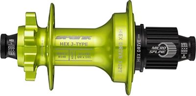 Spank HEX J-TYPE Boost E-Plus Rear Hub - Green - Boost 148mm, Green