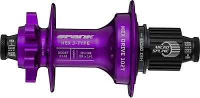 Spank HEX J-TYPE Boost E-Plus Rear Hub - Purple - Boost 148mm, Purple