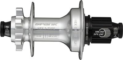 Spank HEX J-TYPE Boost E-Plus Rear Hub - Raw Silver - Boost 148mm, Raw Silver