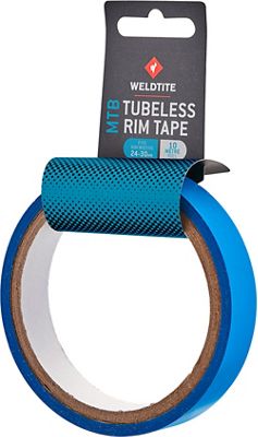 Weldtite Tubeless MTB Rim Tape - 10m - Blue - 24mm}, Blue