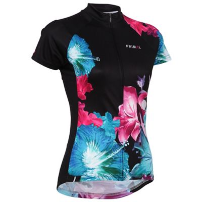 Primal Women's Mahalo Short Sleeve Jersey  - BLACK-PINK, BLACK-PINK