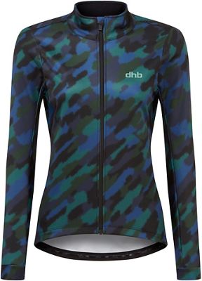 Softshell termica donna dhb Moda (JADE) - Black-Teal - UK 12, Black-Teal