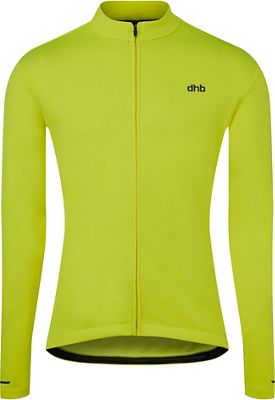 dhb Long Sleeve Thermal Cycling Jersey - Fluro Yellow - S}, Fluro Yellow