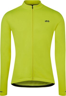 dhb Long Sleeve Thermal Cycling Jersey - Fluro Yellow - XXL}, Fluro Yellow