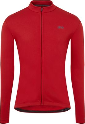 dhb Long Sleeve Thermal Cycling Jersey - Jester Red - S}, Jester Red