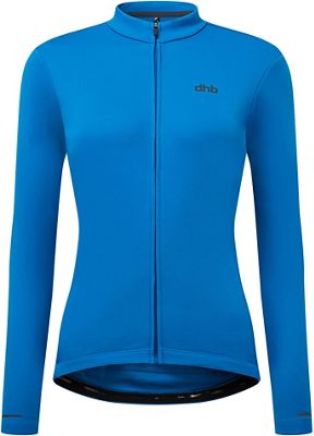 dhb Women's LS Thermal Cycling Jersey - Directoire Blue - UK 12}, Directoire Blue