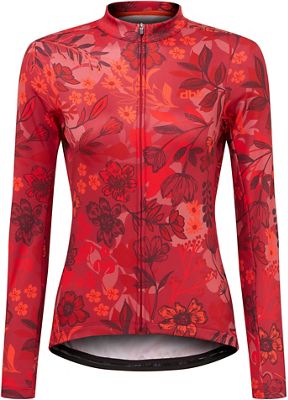 dhb Moda Womens Long Sleeve Jersey (ACER) - Red - UK 14}, Red