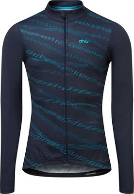 dhb Blok Long Sleeve Jersey (COMPASS) - Navy - XS}, Navy