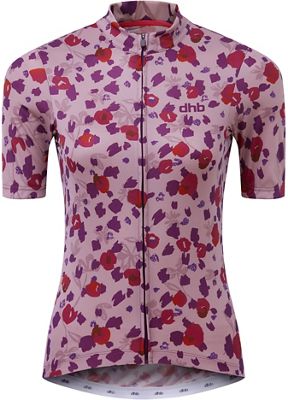 dhb Moda Womens Short Sleeve Jersey (PEONY) - Pink-Purple - UK 10}, Pink-Purple